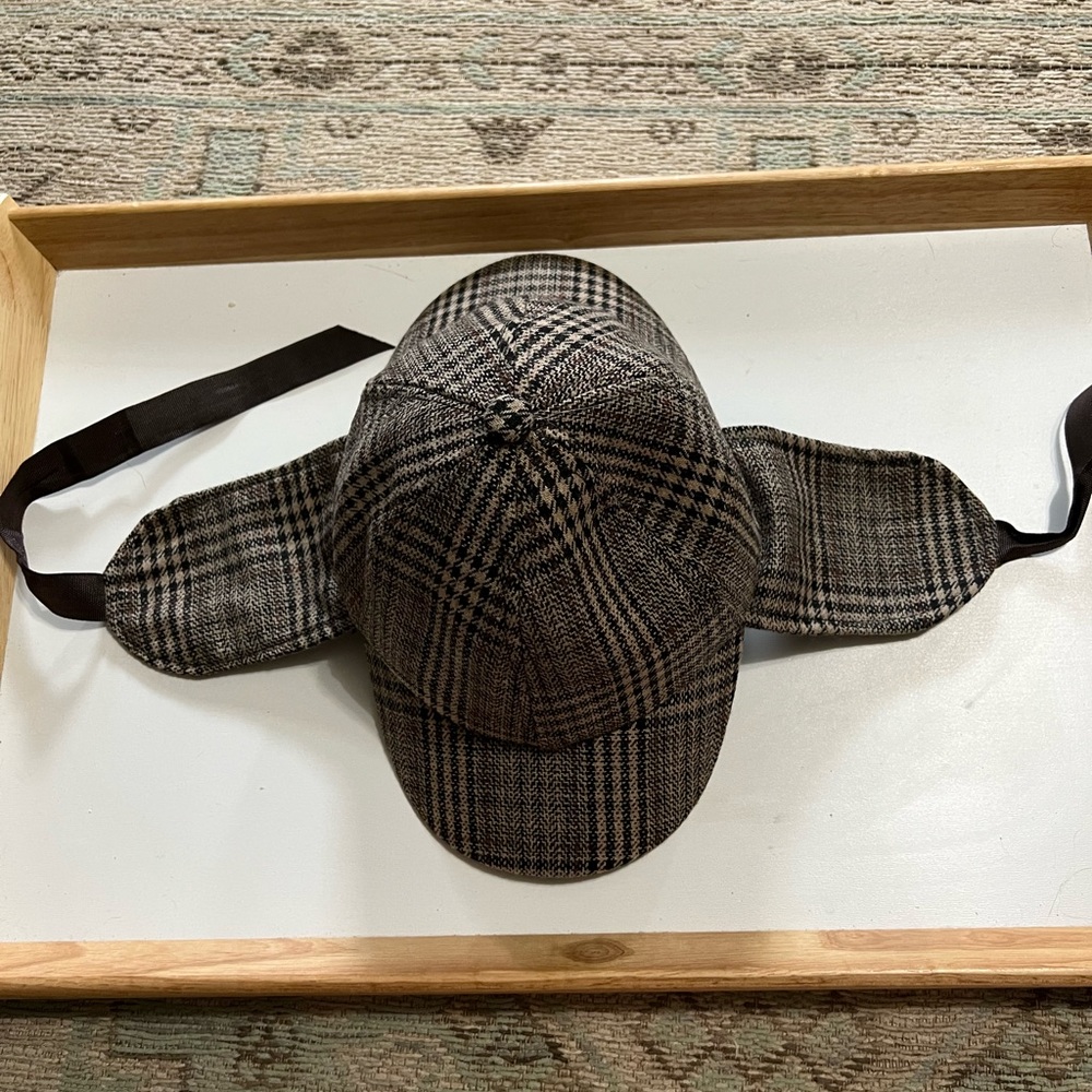 COPY - Detective hat Sherlock Holmes Plaid hat British vibe size S